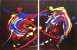 Liefde abstract schilderij