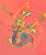 Vlinder abstract schilderij