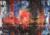 Worsteling abstract schilderij